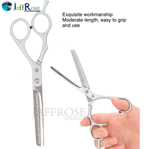 Ciseaux de coiffure de salon professionnel bord de rasoir de beauté en acier inoxydable avec lame émoussée pour outil de cheveux amincissants - Product Image 4