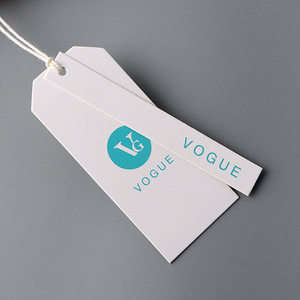 Bán Buôn Sang Trọng Tùy Chỉnh Thời Trang Vàng Dập Logo In Nhãn Giấy Dập Nổi Đu Giá May Mặc Treo Tag Cho Thương Hiệu Quần Áo - Product Image 5