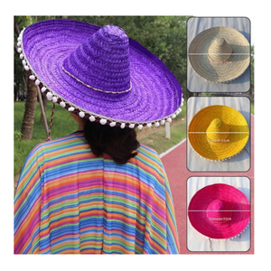Chapeau de paille unique pour festival mexicain, meilleur choix, chapeau coloré, décoration, célébration, taille et couleur personnalisées, fournisseur vietnamien - Product Image 5