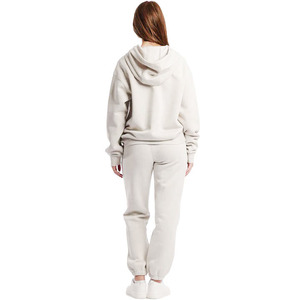 Ensemble de survêtement pour femme à manches longues, imprimé couleur personnalisée, nouveau look, 2 pièces, 100% coton, vêtements de jogging, molleton, survêtement pour femme - Product Image 2