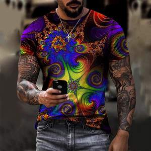 Design personnalisé T-shirt de mode pour hommes Conception imprimée personnalisée Impression par sublimation de tissu Short respirant écologique - Product Image 6