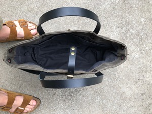 Sac fourre-tout en cuir vintage en toile cirée faite à la main durable élégant grande capacité étanche fermeture éclair travail voyage Shopper - Product Image 6