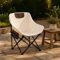 Chaise de camping avec sac de transport en tissu Oxford pliable et portable