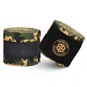 Bandages de boxe imprimés sur mesure, vente chaude, prix raisonnable, faible MOQ, bandages de fitness pour la salle de sport - Product Image 2