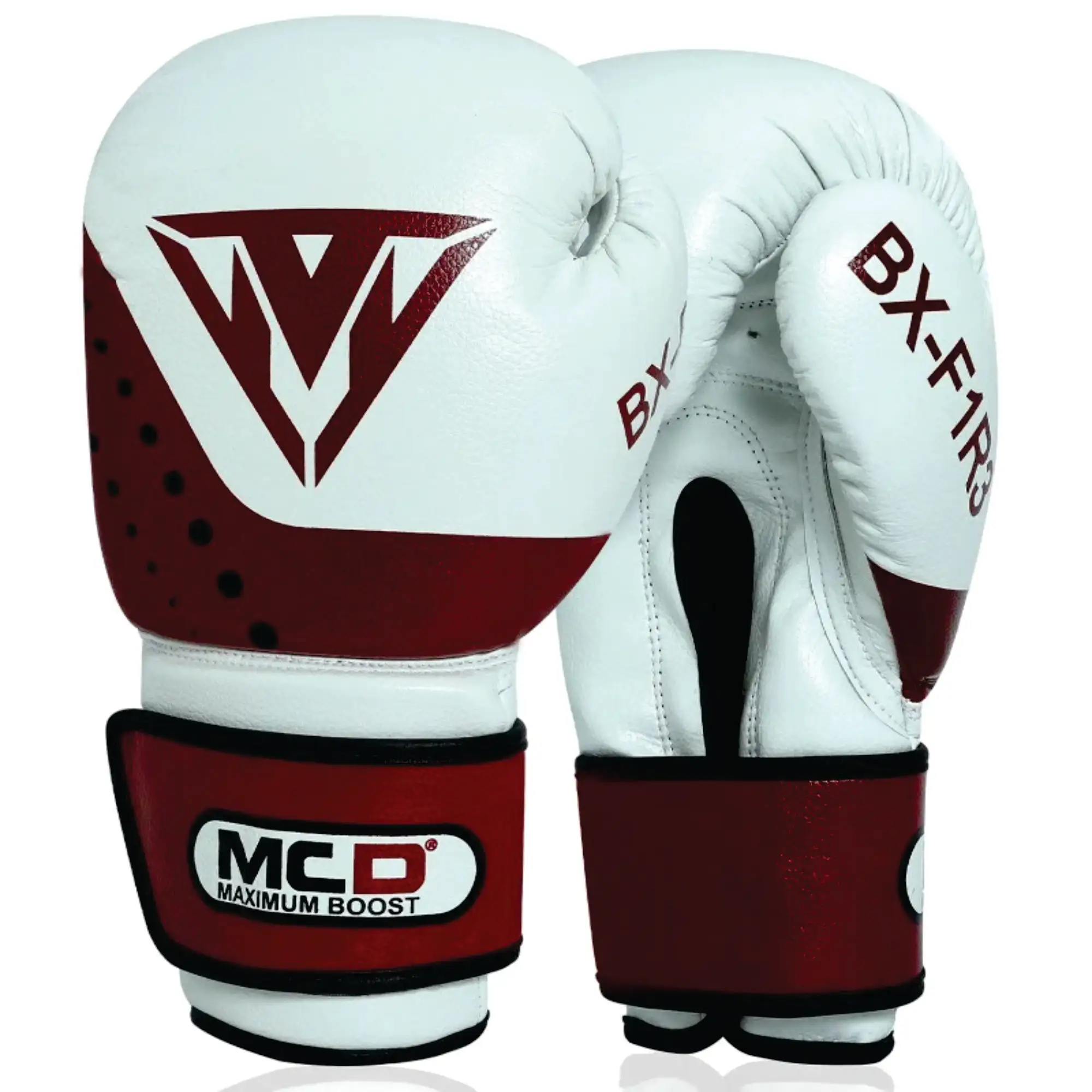 Wholesale High Quality Red Twins Boxing Gloves Professional Lace Up Hook and Loops Real Leather Custom Logo Boxing