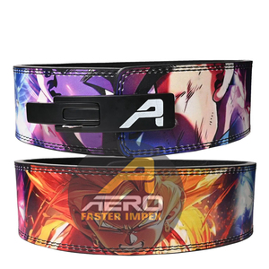 Premium AERO Édition Limitée Longueur Personnalisée Boucle En Acier Réglable En Cuir De Vachette Véritable Anime Haltérophilie Soutien Lombaire - Product Image 5