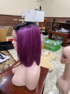 Perruques Bob en cheveux humains lisses avec lacet frontal extensions de cheveux de haute qualité vietnamienne 100% perruques en cheveux humains vierges pour femmes noires - Product Image 5