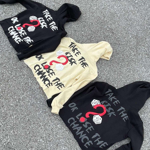 เสื้อมีฮู้ดฟอกสีผ้าฝ้าย100% รุ่นใหญ่พิมพ์ลายพัฟไม่มีเชือกปักลายไซส์ใหญ่พิเศษสำหรับฤดูหนาวโลโก้ออกแบบได้ตามต้องการ - Product Image 3