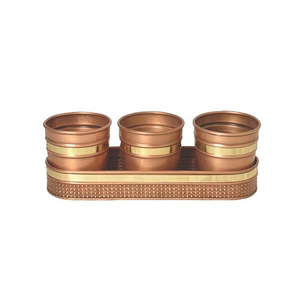 Juego más vendido de dos cestas de flores galvanizadas con asa lateral, macetas de decoración de Hotel para decoración de granja - Product Image 5