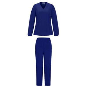 Wholesale Custom Medical <b>Doctor</b> Scrubs Cotton Polyester Canvas Stretchy Hospital Uniforms Unisex <b>Sets</b> Needle Detection - Product Image 2