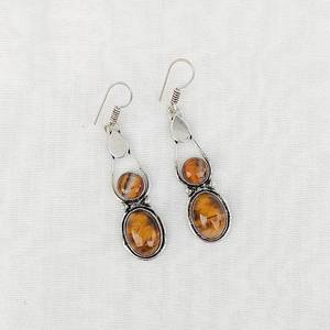 Pendientes de Piedras Múltiples de Ojo de Tigre, Plata de Ley 925, Piedras Preciosas Colgantes, Joyería Boho Hecha a Mano, Accesorio de Cristal Natural Único - Product Image 3