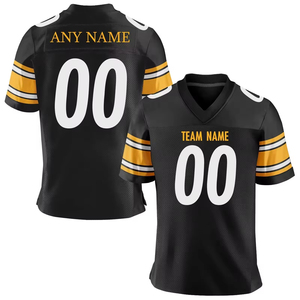 Maillot de football américain personnalisé en sublimation respirant, taille plus, ensemble d'entraînement pour le jour du match, évacuation de l'humidité - Product Image 1