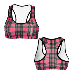 Soutien-gorge de sport sublimé taille plus à maintien moyen pour le fitness, la salle de sport, le yoga, l'entraînement, vêtements de sport élégants pour femmes. - Product Image 1