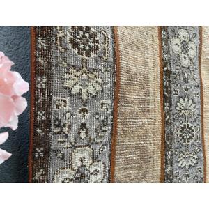 Tapis de 2,1 x 3,3 pieds, tapis turc vintage, tapis uni marron orange - Product Image 4