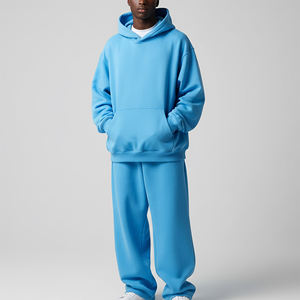 Wholesale Affordable Price Heavyweigt Winter Wear Solid COlor Sweatsuit Custom Screen Printed Logo Fashionable Tracksuit - Product Image 3