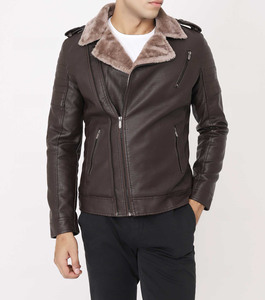 100% cuir matériel manches longues vêtements de rue professionnel respirant Offre Spéciale hommes veste en cuir OEM entretenu conception - Product Image 1