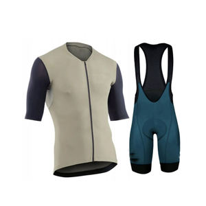 Cómodo conjunto de pantalones cortos con babero de Jersey de ciclismo con logotipo personalizado, diseño sublimado, camisetas personalizadas antiestilo - Product Image 1