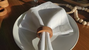 Ronds de serviette, ronds de serviette en rotin, ronds de serviette en osier, décor de table - Product Image 5