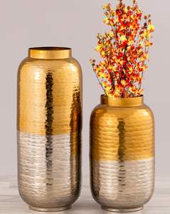 Elegante florero blanco de Metal con forma de cilindro para el hogar, sala de estar y boda, decoración de mesa, floreros - Product Image 5