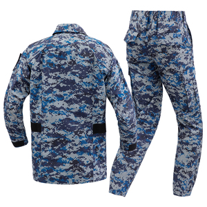 Venta al por mayor múltiples bolsillos uniformes de seguridad de peso pesado al aire libre personalizar logotipo impresión uniforme táctico camuflaje traje de los hombres - Product Image 2