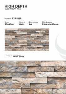 Carreaux muraux extérieurs en porcelaine 300x600mm Série extérieure - Product Image 2