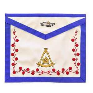 Tablier Regalia fait à la main avec bord décoratif, coutures fines et finition lisse, fabriqué pour l'uniforme de cérémonie et les occasions rituelles - Product Image 2