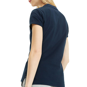 Camisa Polo de mujer personalizada de la mejor calidad, patrón sólido informal transpirable con logotipo personalizado, tarifa directa del fabricante al por mayor - Product Image 3