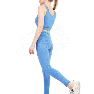 Fabrication professionnelle, prix de gros, ensembles de yoga pour femmes, meilleure qualité, dernier design, ensembles de yoga pour femmes à taille élastique - Product Image 6