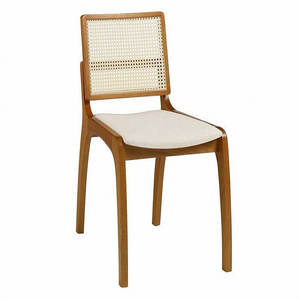 Teak Minimalist Handmade Solid <b>Wood</b> <b>Dining</b> <b>Chair</b> with Panel Back for Home Furniture - Product Image 1