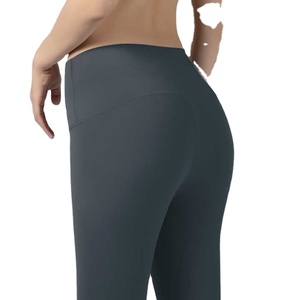 Collants de sport sur mesure pantalons de compression extensibles leggings de gymnastique entraînement solide taille haute Scrunch bout à bout Leggings de yoga pour femmes - Product Image 5
