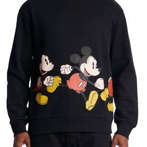 Sudadera con Estampado Gráfico de Dibujos Animados Coloridos para Hombre, con Logotipo Personalizado, Negra, Tejido de Felpa Grueso de 450 GSM, Sudadera Informal, OEM, EE. UU. - Product Image 2