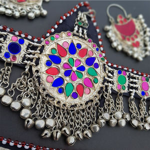 Produit à succès prêt à être expédié, ensembles de bijoux afghans, nouvelle mode, boucles d'oreilles et collier afghans pour femmes - Product Image 2