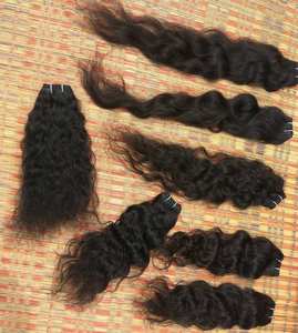 Extensiones de cabello Virgen del templo del sur de la India 100% paquetes de cabello humano natural trama de máquina al por mayor - Product Image 1