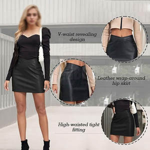 Faldas de Cuero Genuino de Fabricación Propia para Mujer, Diseño Elegante, Tela Suave y Transpirable, Ideal para Atuendos de Noche - Product Image 5