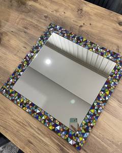 <b>Silver</b> mosaic <b>mirror</b>,round mosaic <b>mirror</b> - Product Image 1