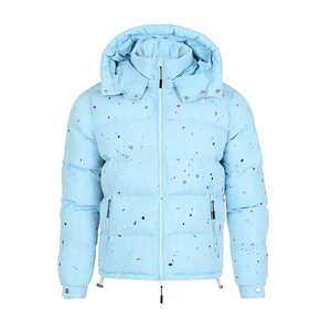 Premium Puffer Hood Veste Hommes Mode Manteau D'hiver Chaud Rembourré Survêtement Zip Up Imperméable Coupe-Vent Élégant Veste - Product Image 1