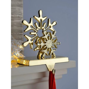 Celebración de invierno Calcetín de Navidad Soporte de metal Chimenea Mantel Decoración Festiva Santa Elf Reno Copo de nieve Exhibición - Product Image 1