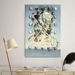 Elegancia Surrealista: Impresión en Lienzo de las Esferas de Galatea Inspirada en Salvador Dalí, Lienzo Enrollado - Product Image 1