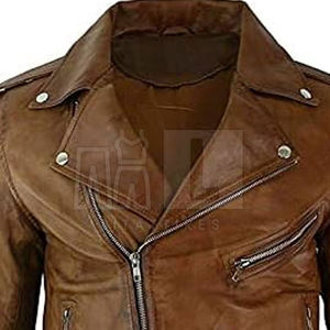 แจ็กเก็ตหนังวัวสำหรับผู้ชายสำหรับฤดูหนาวโลโก้แฟชั่นเสื้อผ้าปรับแต่งได้ - Product Image 3