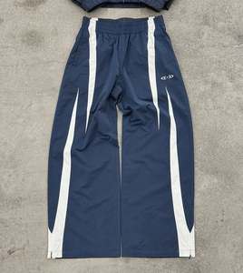 2025ชุดวอร์มผ้าไนลอนสำหรับผู้ชายกางเกงกันลมมีซิปใส่โลโก้ได้ตามต้องการ - Product Image 4