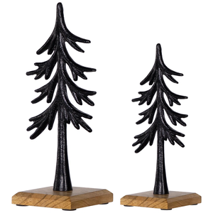 Nouveauté Décoration d'arbre de Noël faite à la main Ornements d'arbre en métal de haute qualité Décoration d'arbre de Noël en bois et en métal - Product Image 5