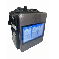 Mochila Publicitaria Digital con Pantalla LCD de 18.5 Pulgadas para Reparto de Comida al Aire Libre