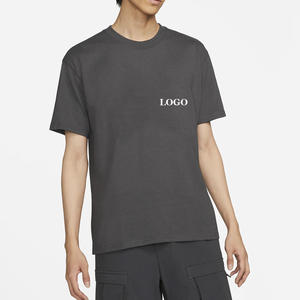 Camiseta de poliéster de algodón en blanco liso con precio al por mayor/camiseta gráfica personalizada transpirable de corte Regular ligera para hombre - Product Image 1