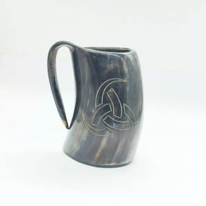Luxury Buffalo Horn Beer Stein 500ml Ecológico Durable Hecho a mano para uso diario - Product Image 1