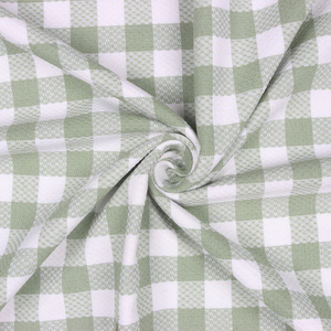 Customized Size 100% Cotton Table Cloth Grey Checkered <b>Home</b> <b>Textile</b> for Weddings and Parties for Outdoor Uses - Product Image 4