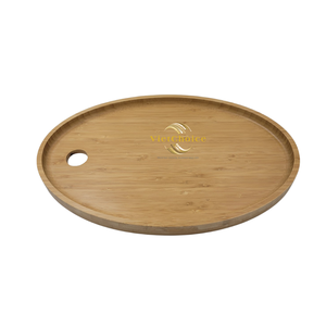 Bandeja Grande de Bambú para Servir, Ligera y Duradera para el Hogar y Restaurantes - Product Image 1