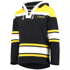 Sweat à capuche de hockey sur glace pour homme adulte, coupe-vent et respirant, avec logo personnalisé, service OEM, impression par transfert thermique, 100 % polyester, extensible dans les quatre sens - Product Image 2