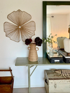 Handmade Rattan <b>Decorative</b> <b>Vase</b> With Handles Sustainable Eco Friendly Woven <b>Vase</b> for Bulk Wholesale - Product Image 4