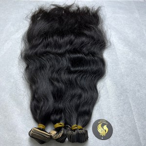 Cheveux humains bruts ondulés naturels, prix de gros, Extensions de cheveux humains ondulés naturels, Cheveux humains vietnamiens soyeux et brillants - Product Image 3