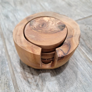 Unique Style Thick Round <b>Wooden</b> <b>Coasters</b> & Coffee Cup Customized <b>Coaster</b> for Hotels Restaurants Home Decor Supply - Product Image 6